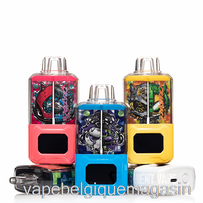 Vape Jetable Crazyace B15000 Barbe à Papa Jetable Bleue